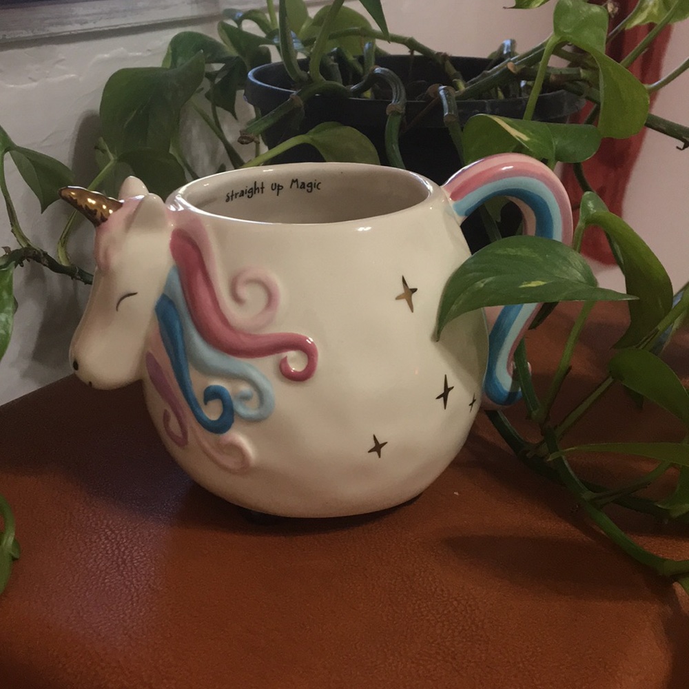 NWOT Natural life unicorn mug